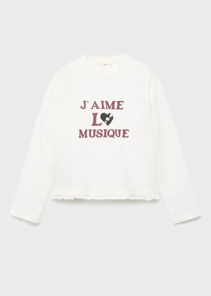 Bedrucktes Langarm-T-Shirt