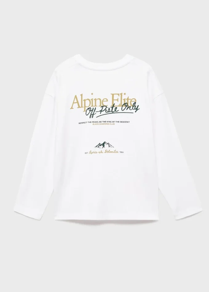 Bedrucktes Langarm-T-Shirt
