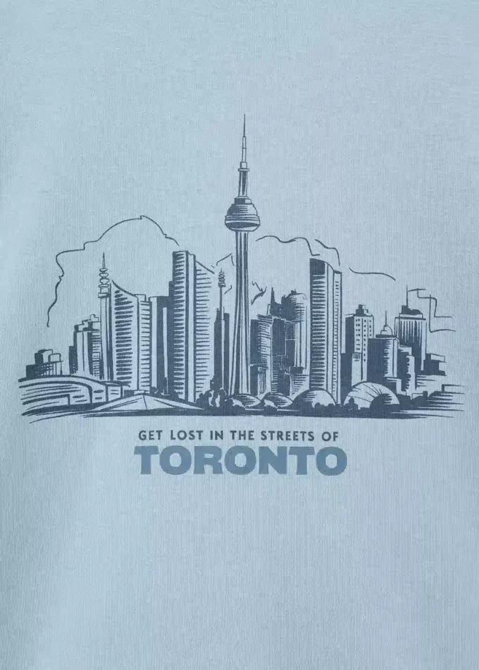 Bedrucktes Langarm-T-Shirt