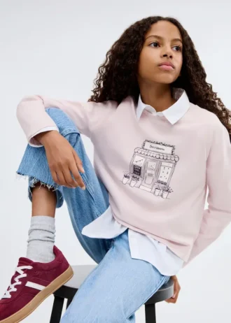 bedrucktes langarm t shirt mango usa 2 330x462 - Bedrucktes Langarm-T-Shirt MANGO USA