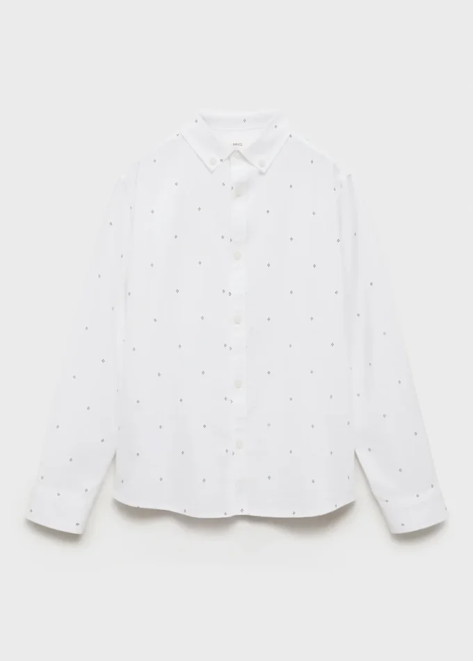 Bedrucktes Oxford-Hemd