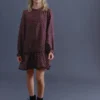 Bedrucktes Rüschenkleid