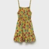 Bedrucktes Rüschenkleid