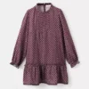 Bedrucktes Rüschenkleid