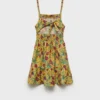 Bedrucktes Rüschenkleid