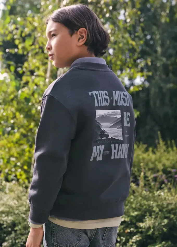 Bedrucktes Sweatshirt aus Baumwolle