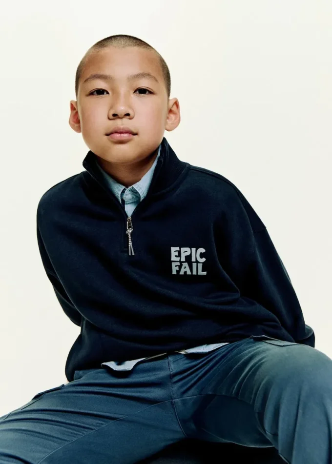 Bedrucktes Sweatshirt aus Baumwolle