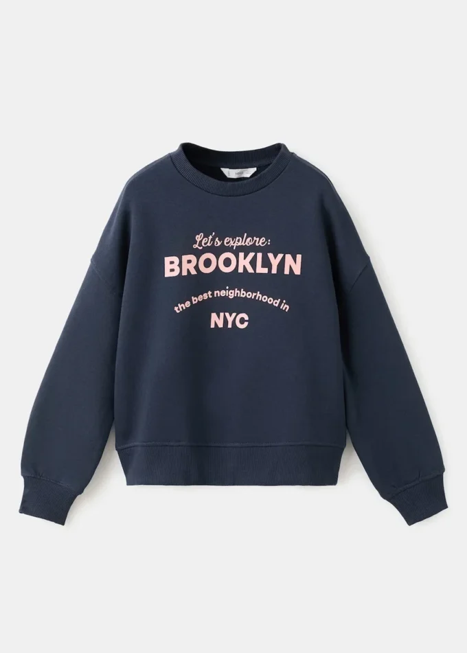 Bedrucktes Sweatshirt aus Baumwolle