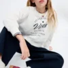 Bedrucktes Sweatshirt aus Baumwolle