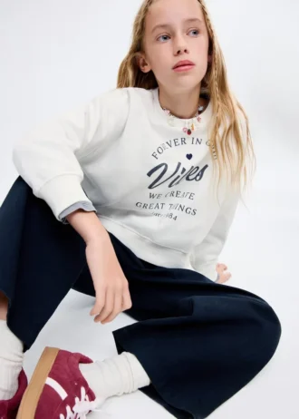 Bedrucktes Sweatshirt aus Baumwolle