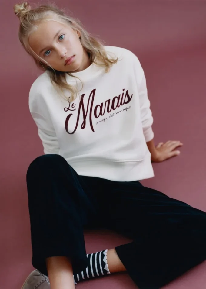 Bedrucktes Sweatshirt aus Baumwolle