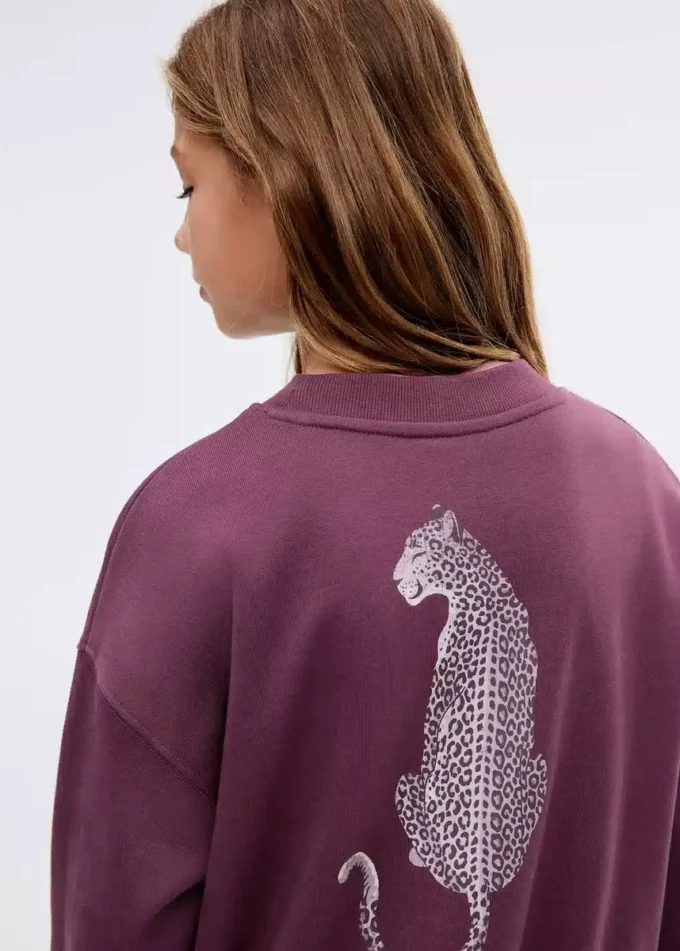 Bedrucktes Sweatshirt aus Baumwolle