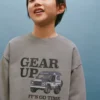 Bedrucktes Sweatshirt aus Baumwolle Bedrucktes Sweatshirt aus Baumwolle