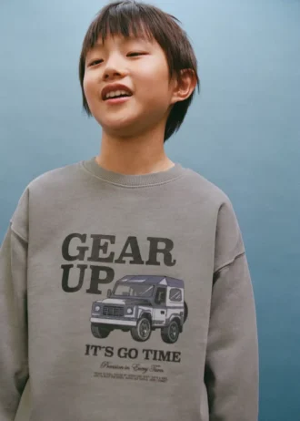 Bedrucktes Sweatshirt aus Baumwolle