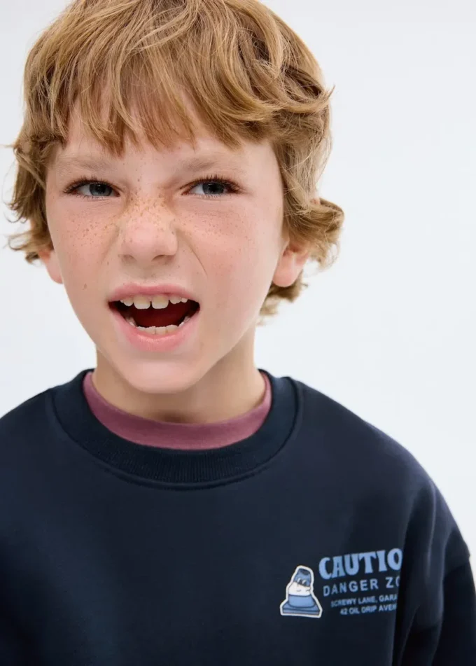Bedrucktes Sweatshirt aus Baumwolle Bedrucktes Sweatshirt aus Baumwolle