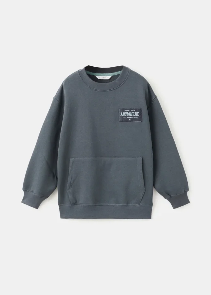 Bedrucktes Sweatshirt aus Baumwolle
