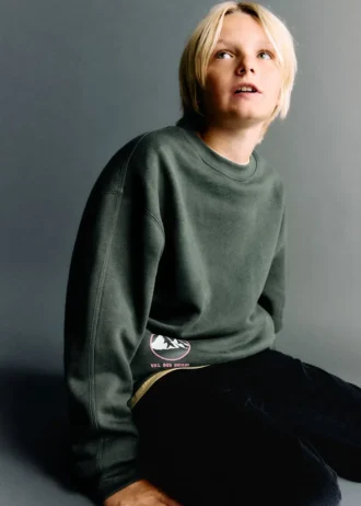 Bedrucktes Sweatshirt aus Baumwolle