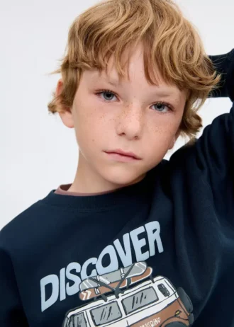 Bedrucktes Sweatshirt aus Baumwolle