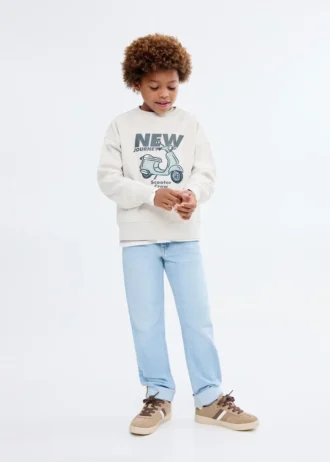 Bedrucktes Sweatshirt aus Baumwolle
