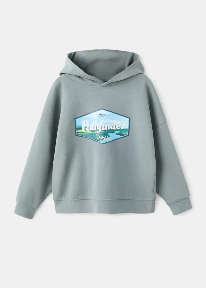 Bedrucktes Sweatshirt aus Baumwolle