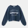 Bedrucktes Sweatshirt aus Baumwolle