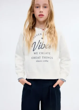 Bedrucktes Sweatshirt aus Baumwolle