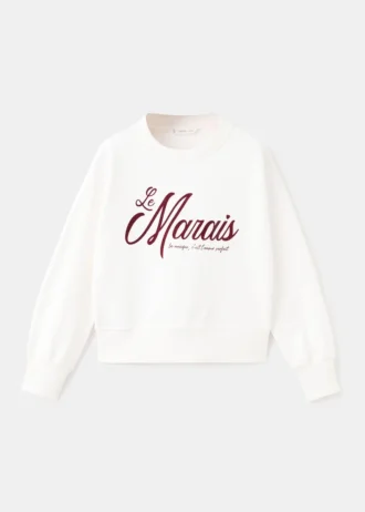 Bedrucktes Sweatshirt aus Baumwolle