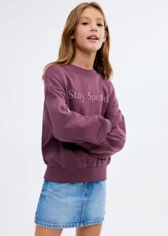 Bedrucktes Sweatshirt aus Baumwolle