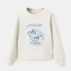 Bedrucktes Sweatshirt aus Baumwolle Bedrucktes Sweatshirt aus Baumwolle