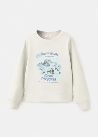 Bedrucktes Sweatshirt aus Baumwolle