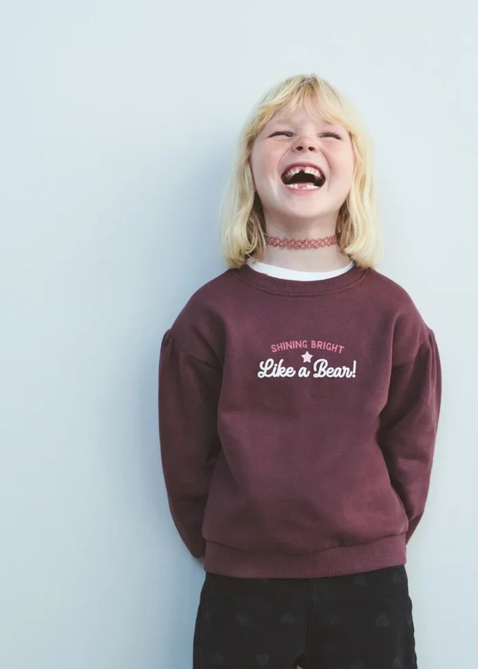 Bedrucktes Sweatshirt aus Baumwolle