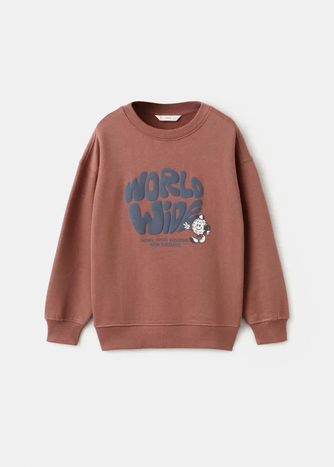 Bedrucktes Sweatshirt aus Baumwolle