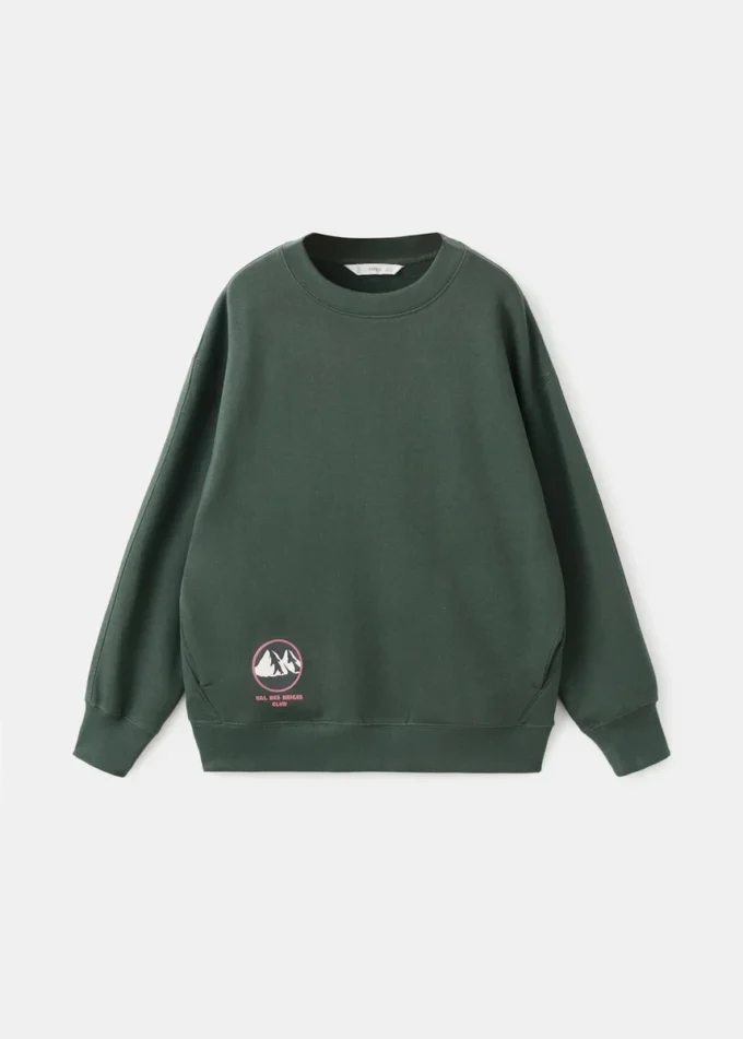 Bedrucktes Sweatshirt aus Baumwolle