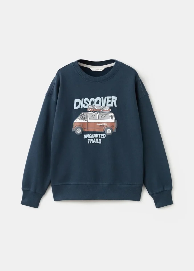 Bedrucktes Sweatshirt aus Baumwolle