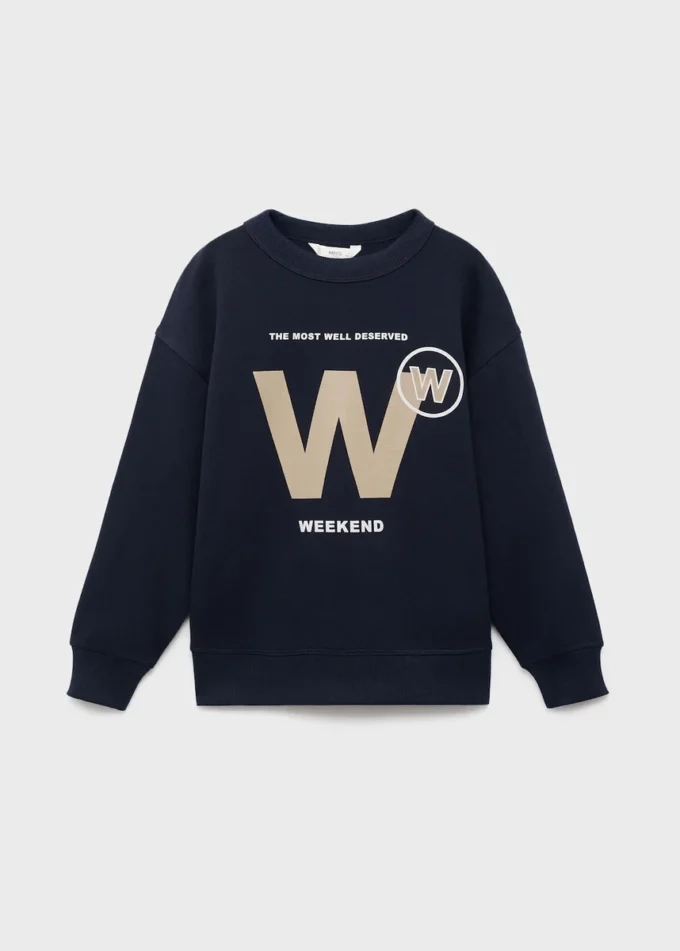 Bedrucktes Sweatshirt aus Baumwolle Bedrucktes Sweatshirt aus Baumwolle