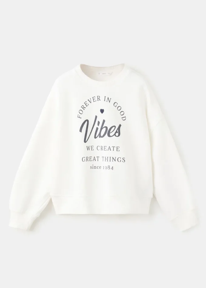 Bedrucktes Sweatshirt aus Baumwolle