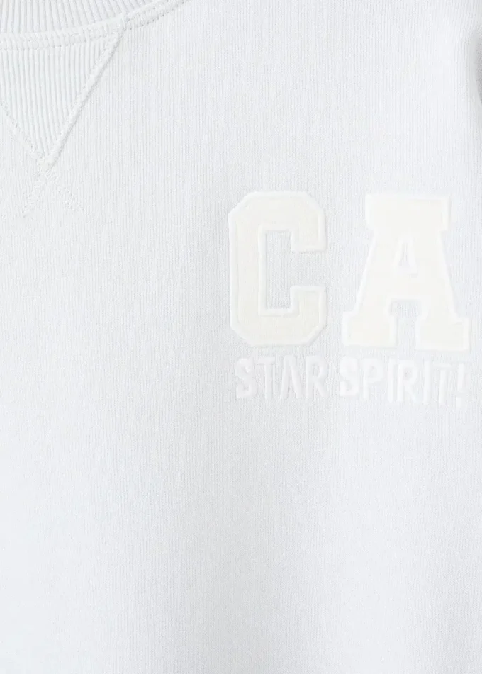 Bedrucktes Sweatshirt aus Baumwolle