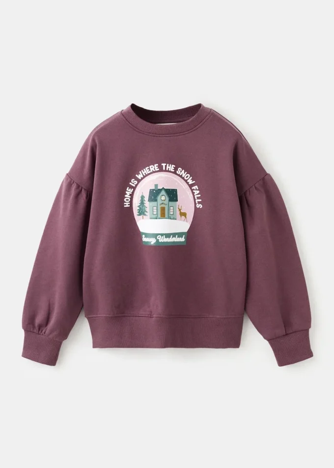 Bedrucktes Sweatshirt aus Baumwolle