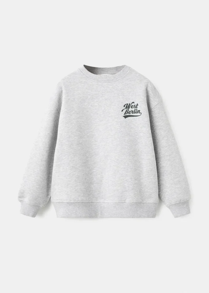 Bedrucktes Sweatshirt aus Baumwolle Bedrucktes Sweatshirt aus Baumwolle