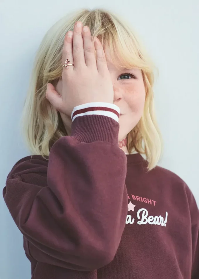 Bedrucktes Sweatshirt aus Baumwolle
