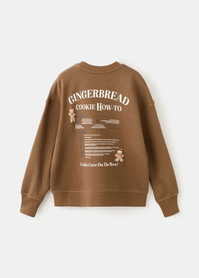 Bedrucktes Sweatshirt aus Baumwolle