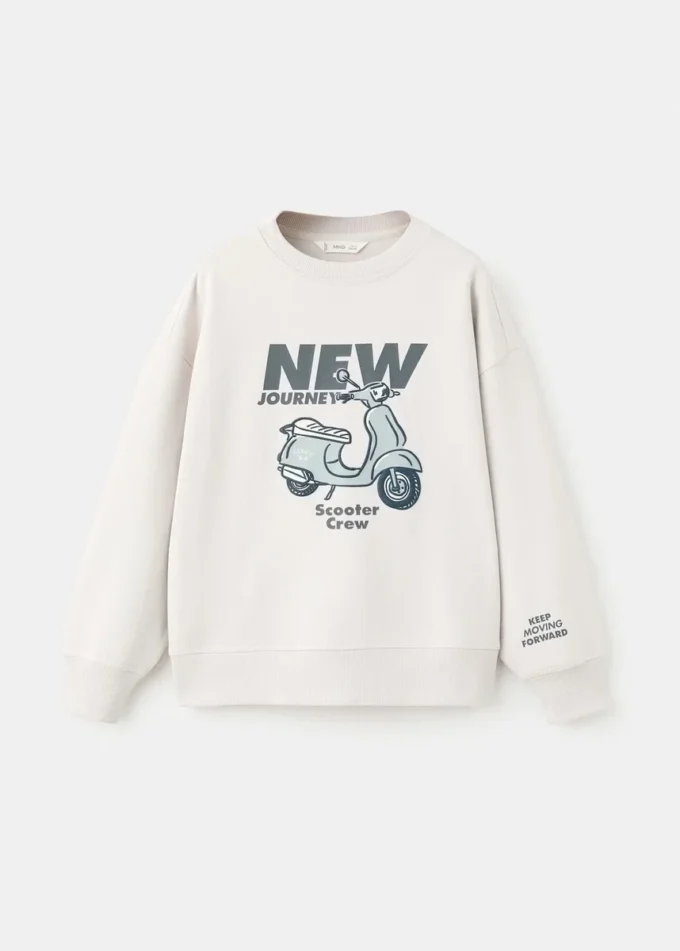 Bedrucktes Sweatshirt aus Baumwolle