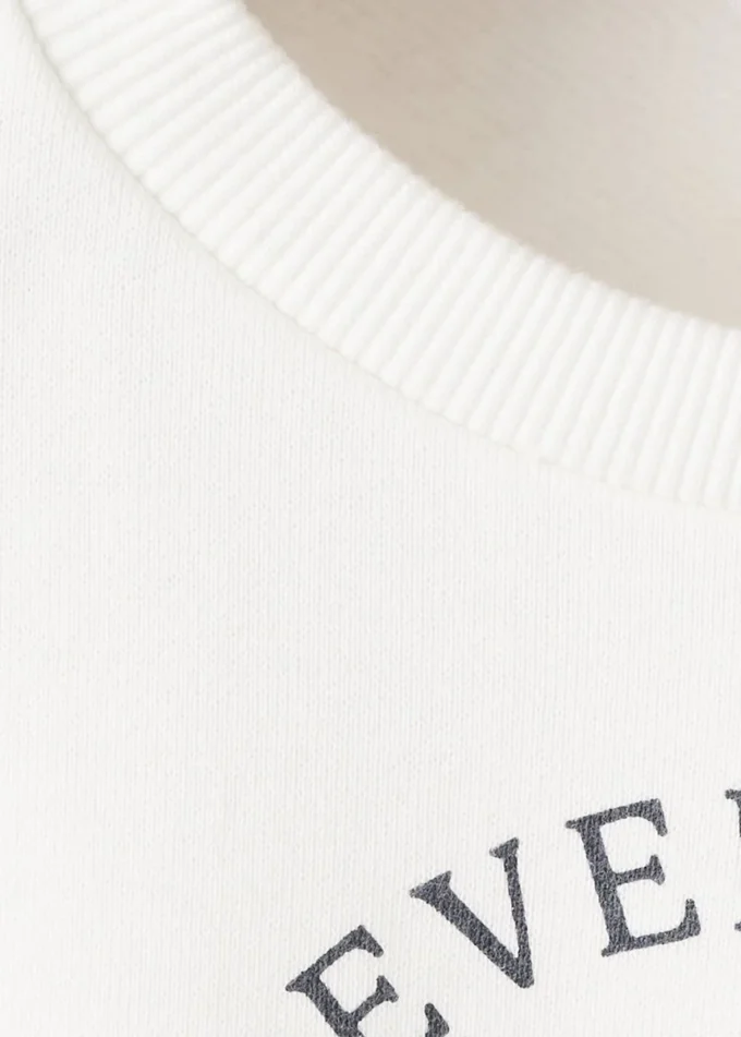 Bedrucktes Sweatshirt aus Baumwolle