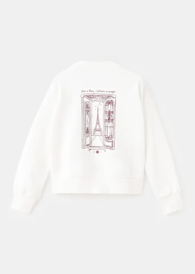 Bedrucktes Sweatshirt aus Baumwolle