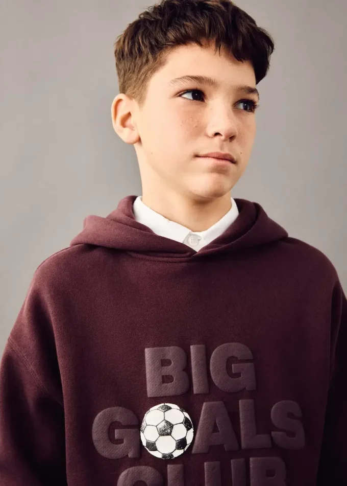 Bedrucktes Sweatshirt mit Prägung