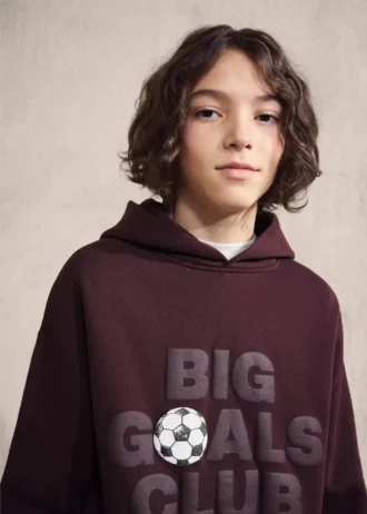 Bedrucktes Sweatshirt mit Prägung