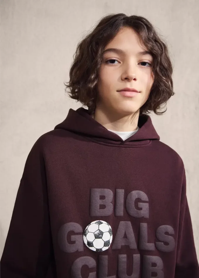 Bedrucktes Sweatshirt mit Prägung