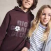 Bedrucktes Sweatshirt mit Prägung