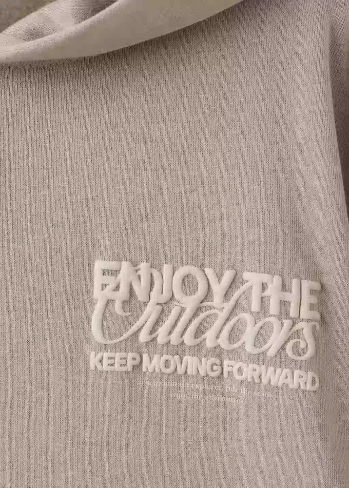 Bedrucktes Sweatshirt mit Prägung