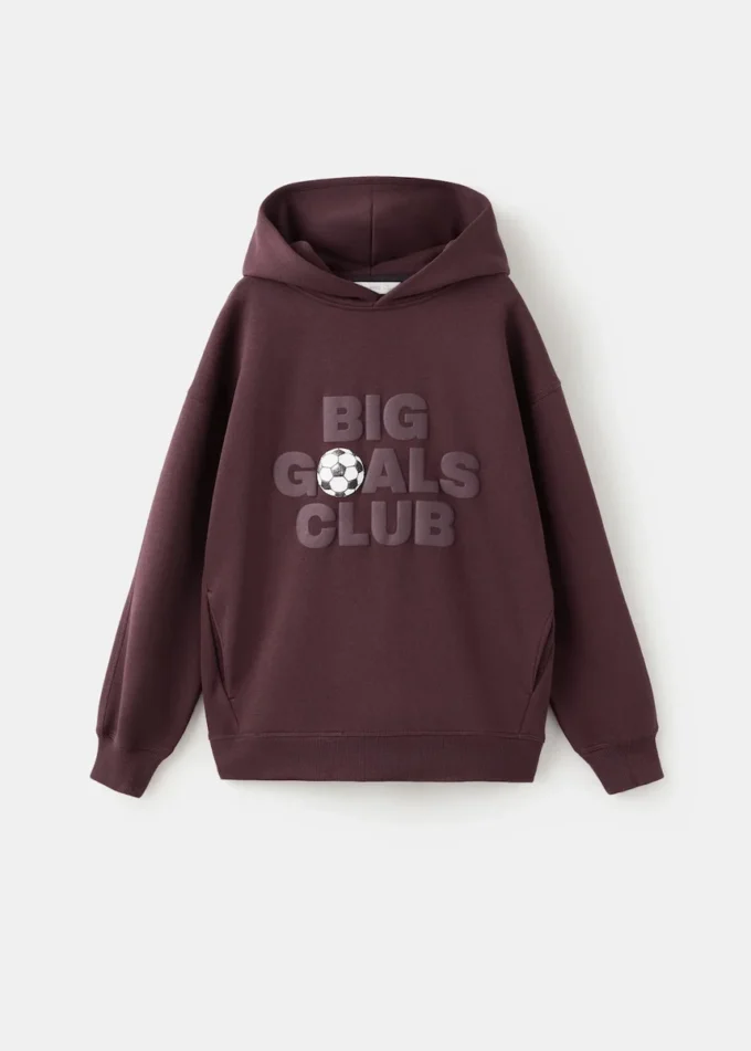 Bedrucktes Sweatshirt mit Prägung